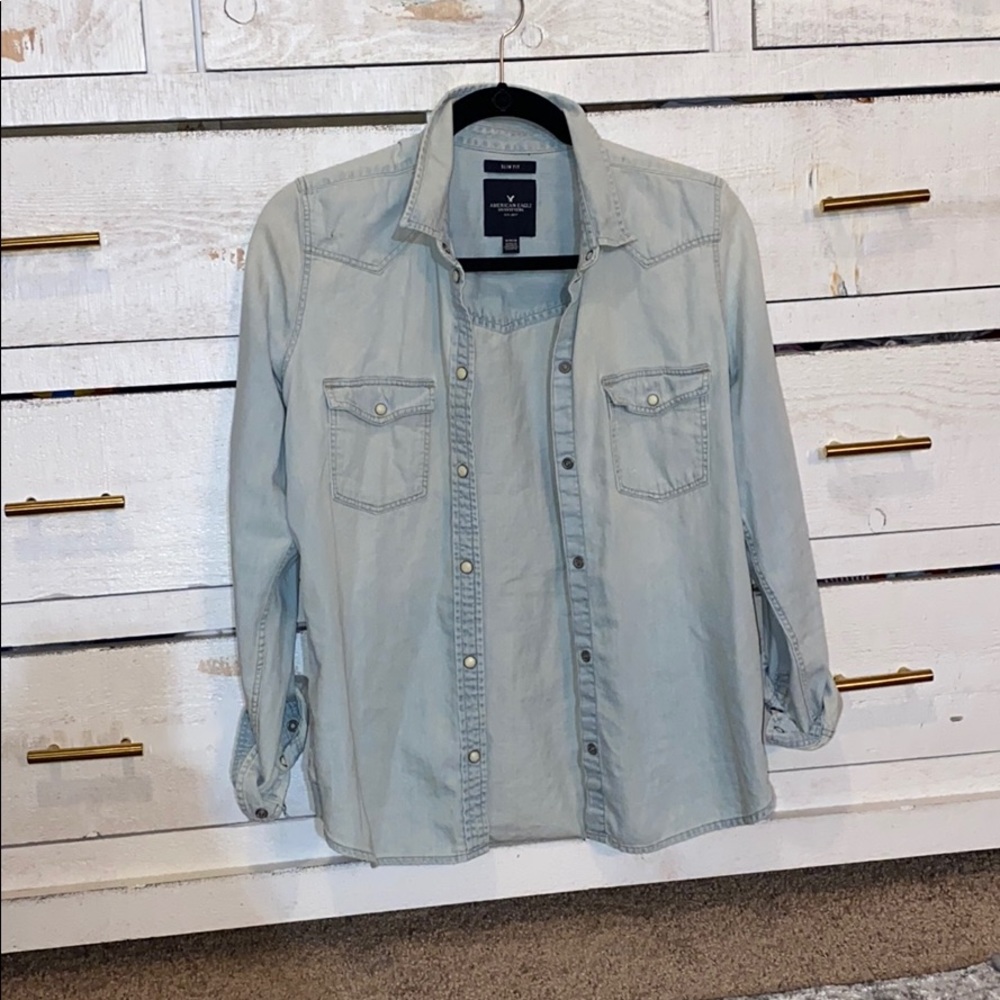 Jean long sleeve shirt